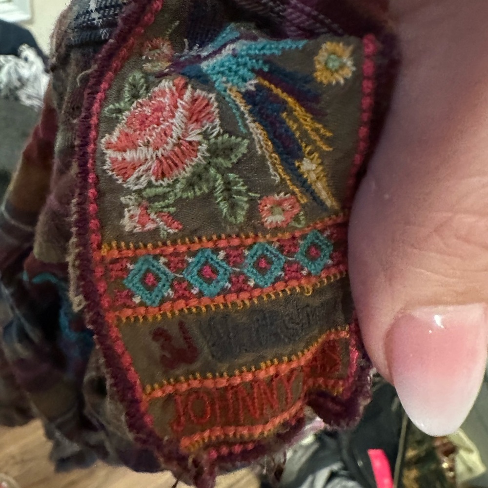 3j Workshop Johnny Was Button Down Plaid Top - image 7